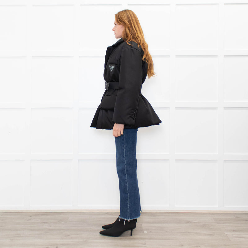 Prada Black Re-Nylon Down Puffer Jacket