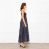 Hansine Grey Snake Skin Print Sleeveless Dress