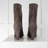 Barney's  Grey Wedge Suede Ankle Boots