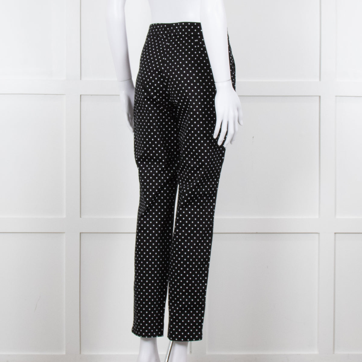 Luisa Spagnoli Black White Polka Dot Trousers