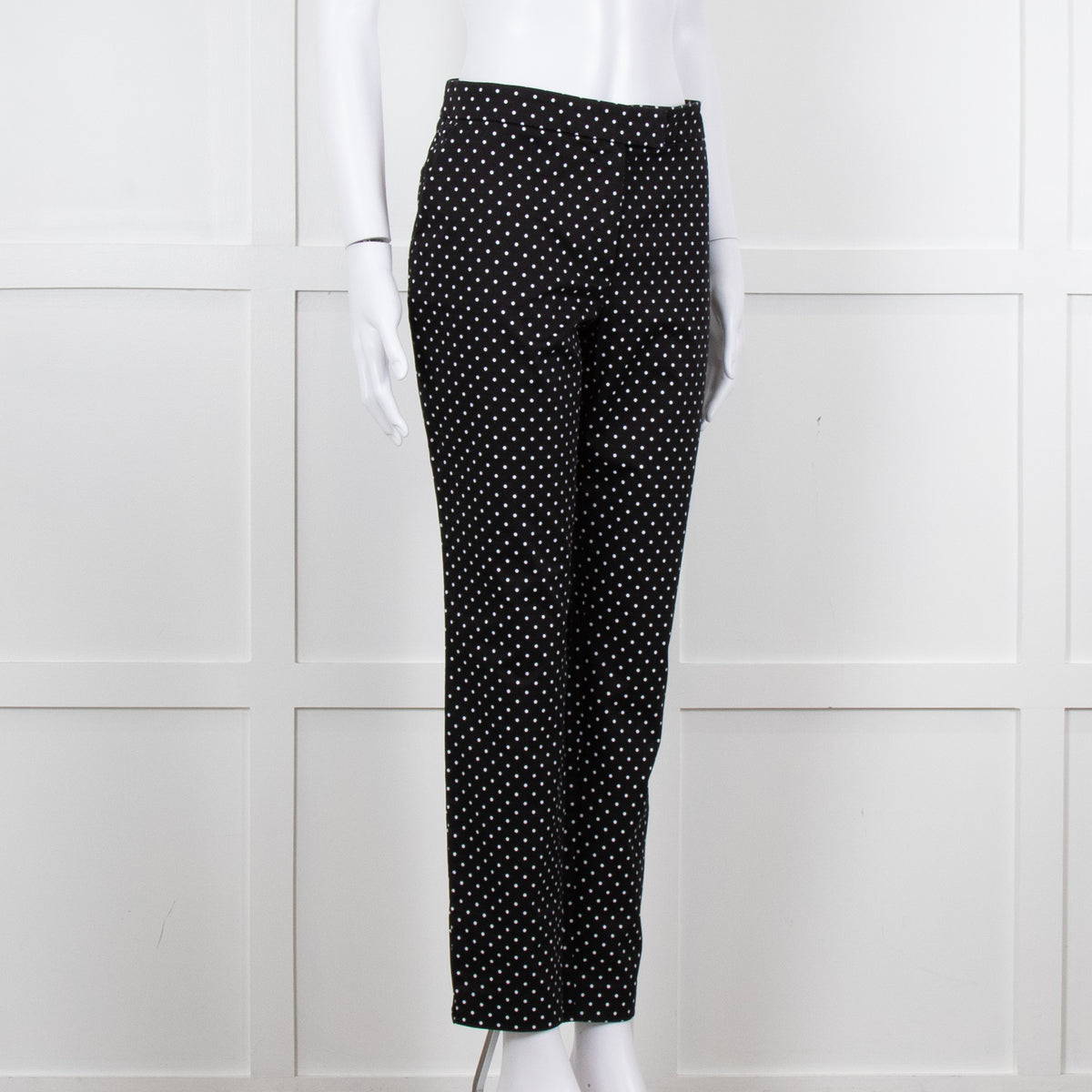 Luisa Spagnoli Black White Polka Dot Trousers