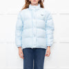 Prada Pale Blue Puffer Jacket with Zip Off Sleeves