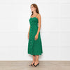 Nation Los Angeles Green Linen Button Up Sleeveless Dress