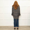 The Kooples Black Tweed  Leather Trim Overshirt Jacket