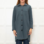 Rosso35 Petrol Blue Knit Coat