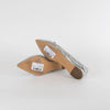 Salvatore Ferragamo Silver Flat Pointy Pumps