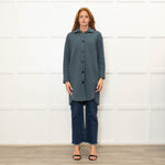 Rosso35 Petrol Blue Knit Coat