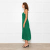 Nation Los Angeles Green Linen Button Up Sleeveless Dress