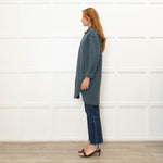 Rosso35 Petrol Blue Knit Coat