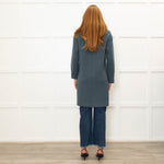 Rosso35 Petrol Blue Knit Coat