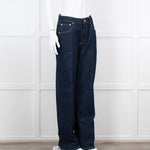Raey Indigo Denim Straight Leg Jeans