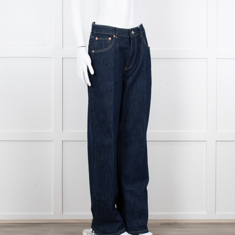 Raey Indigo Denim Straight Leg Jeans