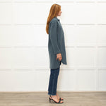Rosso35 Petrol Blue Knit Coat