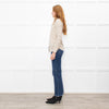 Burberry Beige Collared Shirt with Eyelet Detailing