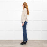 Burberry Beige Collared Shirt with Eyelet Detailing