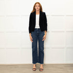 Cefinn Navy Blue Needlecord Blazer Jacket