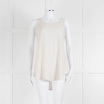 Eileen Fisher Cream Silk Vest Top