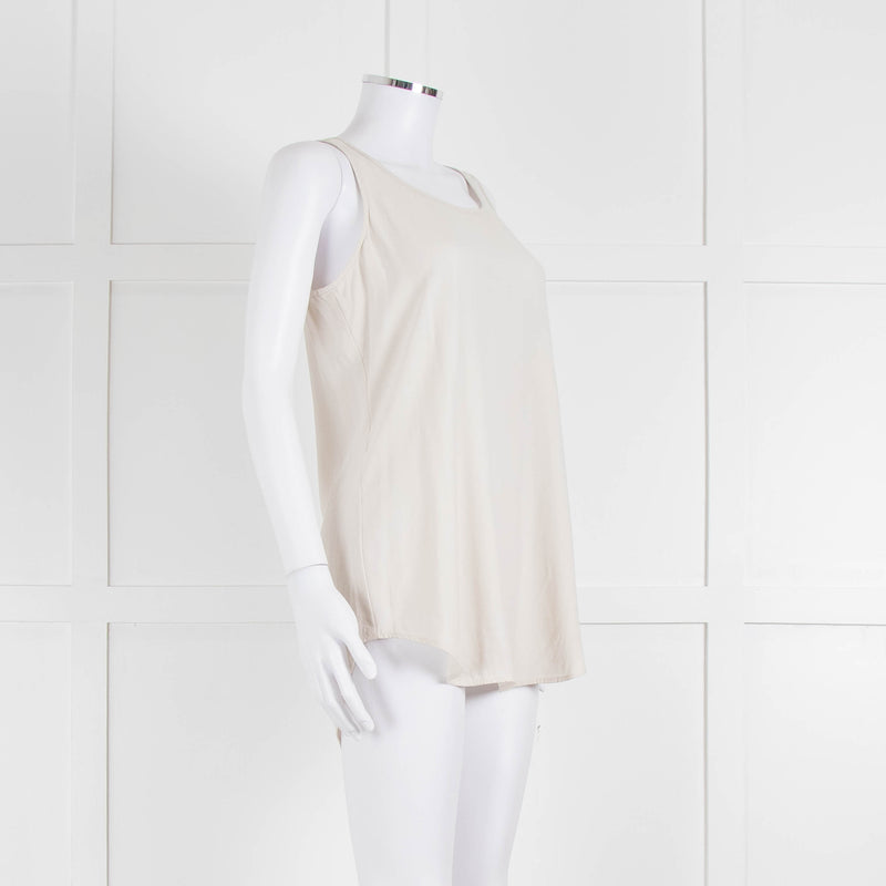 Eileen Fisher Cream Silk Vest Top