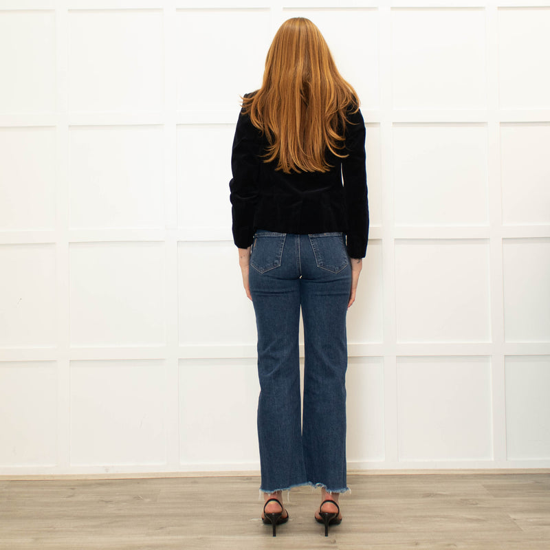 Cefinn Navy Blue Needlecord Blazer Jacket