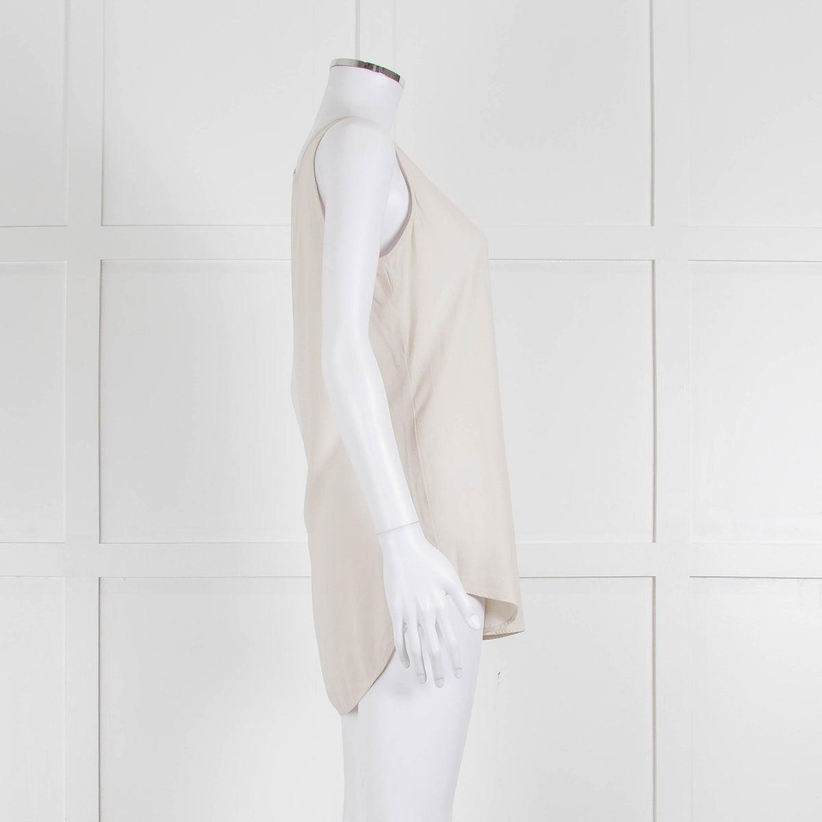 Eileen Fisher Cream Silk Vest Top