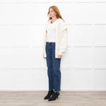 IRO Cream Cable Knit Open Cardigan