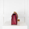 Alexander McQueen Red Jewelled Medium Satchel Bag