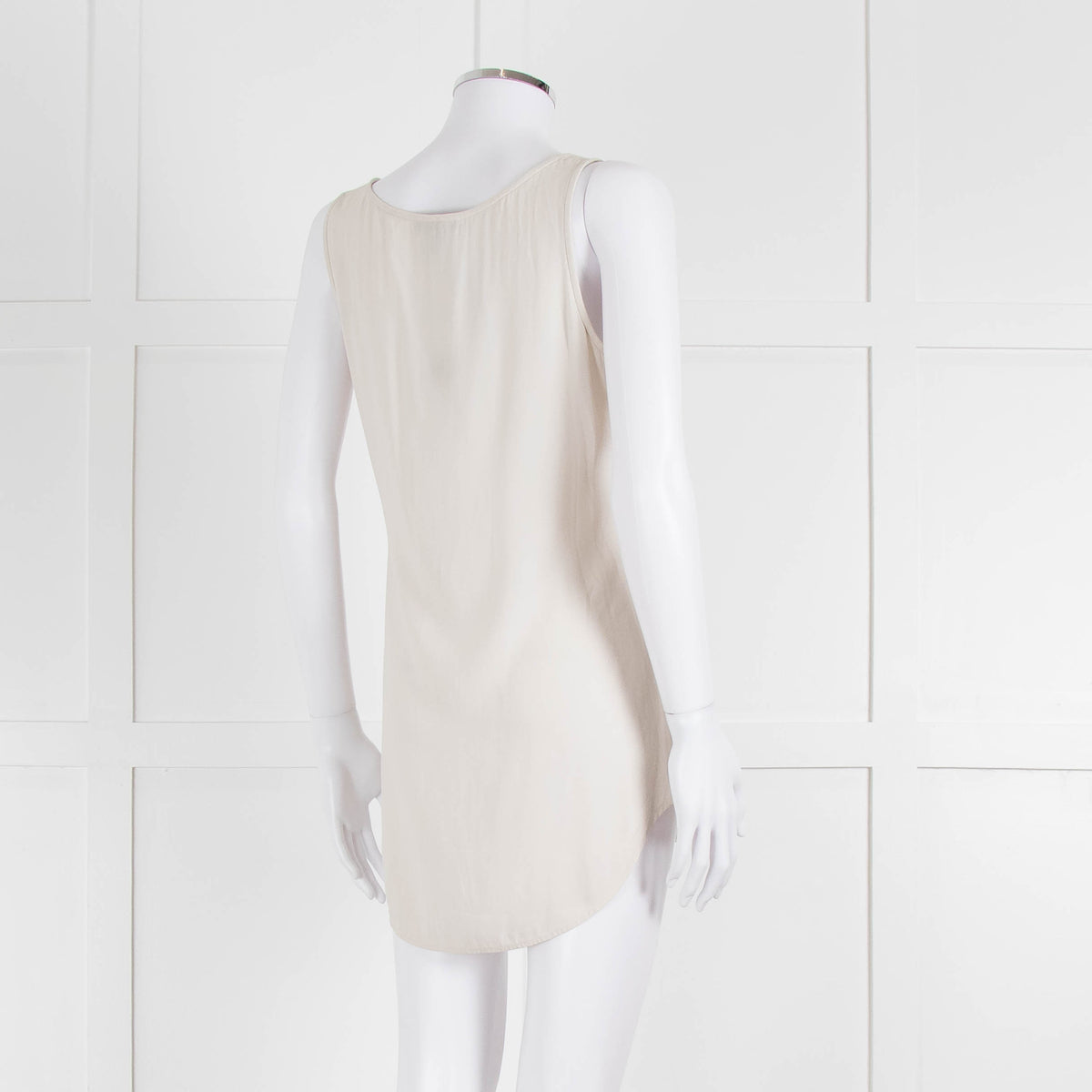 Eileen Fisher Cream Silk Vest Top
