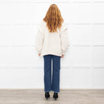 IRO Cream Cable Knit Open Cardigan