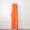 Me + Em Orange Towel Sleeveless Jumpsuit