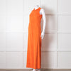 Me + Em Orange Towel Sleeveless Jumpsuit