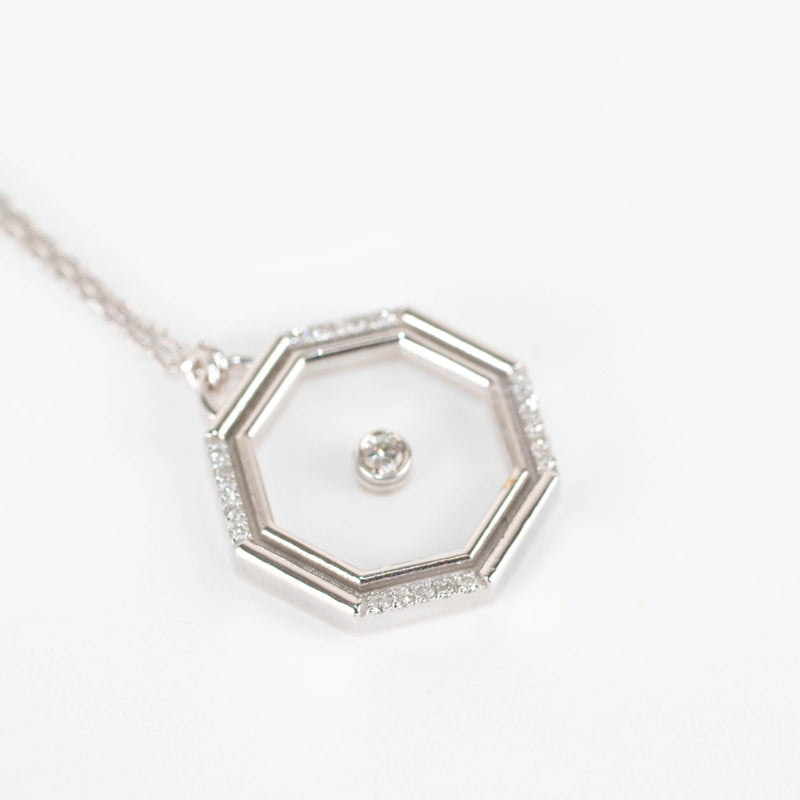L ' Atelier Nawbar Limited Edition White Gold And Diamond Amulet Necklace
