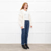 IRO Cream Cable Knit Open Cardigan