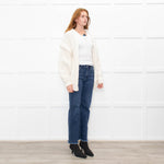 IRO Cream Cable Knit Open Cardigan