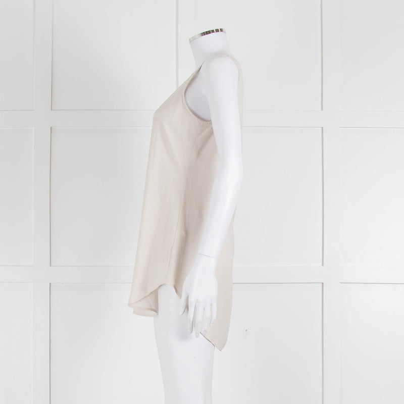 Eileen Fisher Cream Silk Vest Top