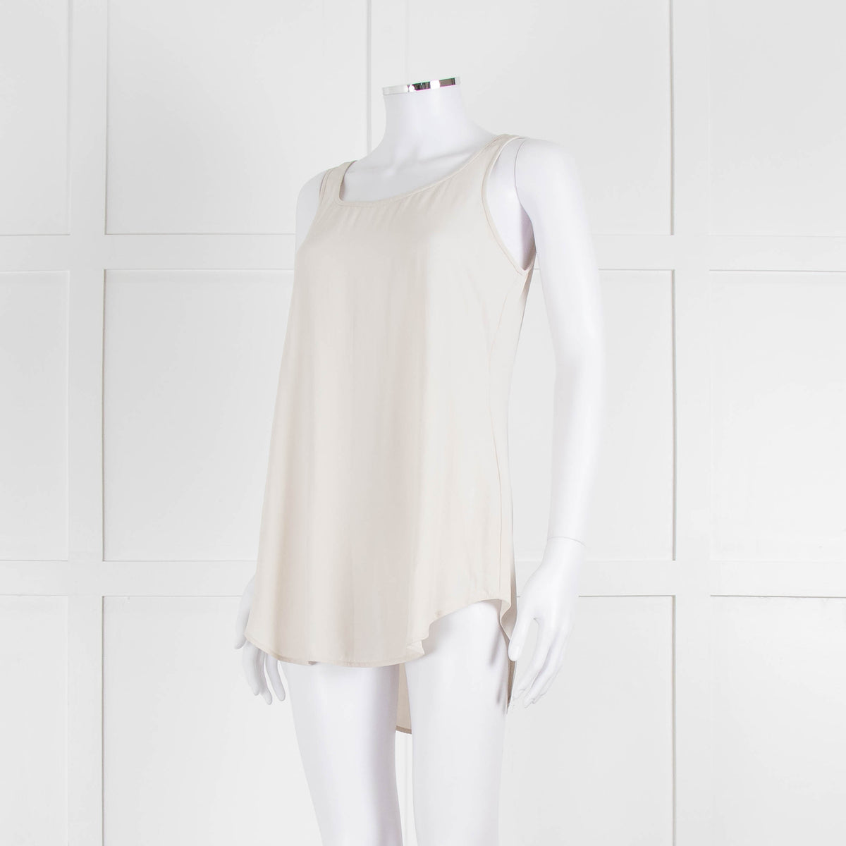 Eileen Fisher Cream Silk Vest Top