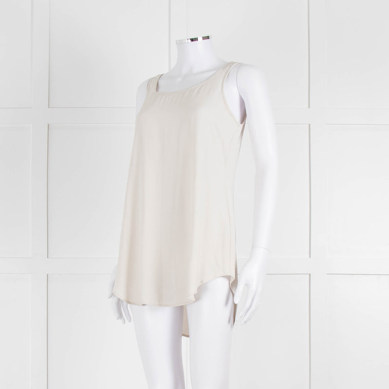 Eileen Fisher Cream Silk Vest Top