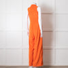 Me + Em Orange Towel Sleeveless Jumpsuit