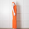 Me + Em Orange Towel Sleeveless Jumpsuit