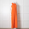 Me + Em Orange Towel Sleeveless Jumpsuit