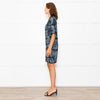 Missoni Blue Sparkle Knit Shift Dress With Added Ruffle On Sleeves