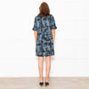 Missoni Blue Sparkle Knit Shift Dress With Added Ruffle On Sleeves