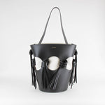 NEOUS Venus Bucket Bag With Contrast Stitching In Black