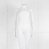 Frame White Cotton Sleeveless Low Back Top