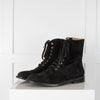 Nicola Sexton Black Suede Ankle Boot With Diamante