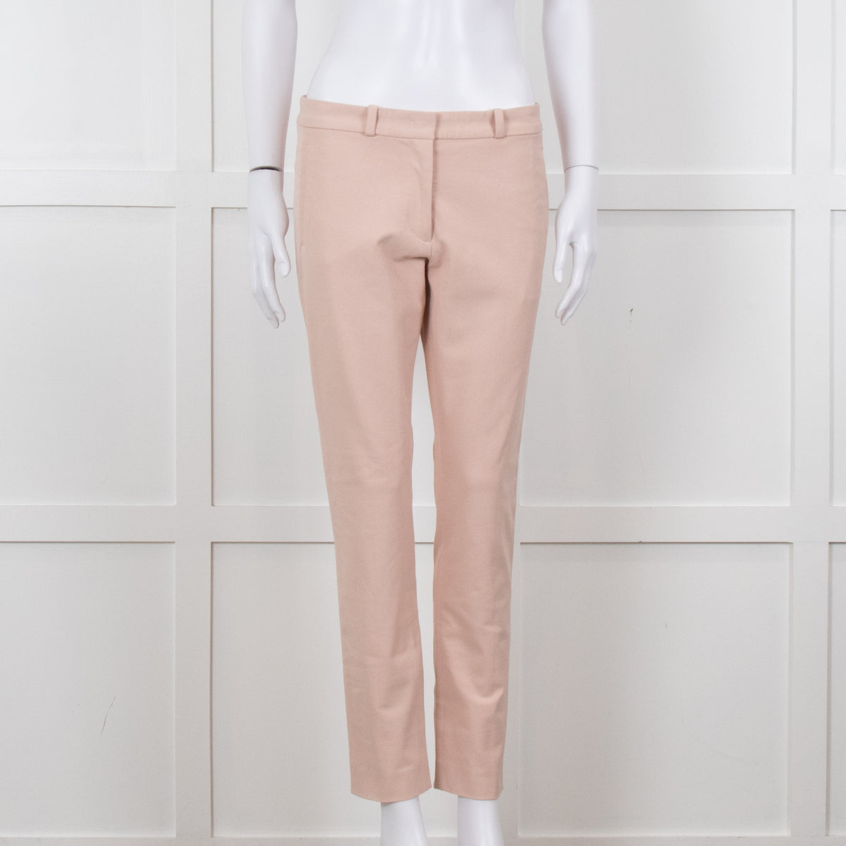 Joseph Peach Cotton Slim Leg Trousers