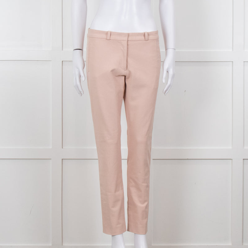 Joseph Peach Cotton Slim Leg Trousers