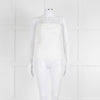 Frame White Cotton Sleeveless Low Back Top
