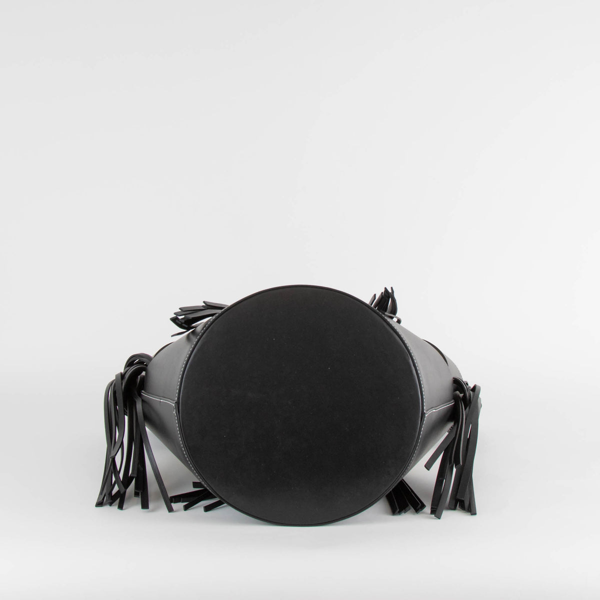 NEOUS Venus Bucket Bag With Contrast Stitching In Black