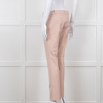 Joseph Peach Cotton Slim Leg Trousers
