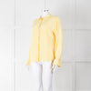 Second Female Yellow White Stripe Frill Cuff Blouse